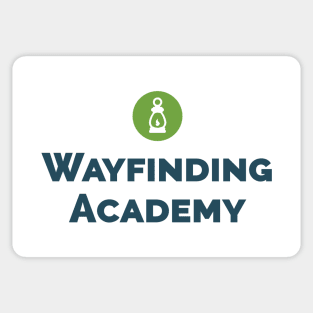 Classic Vertical Wayfinding Academy Logo Sticker